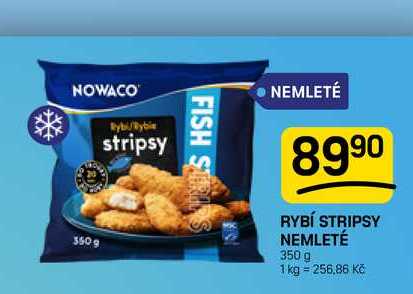 RYBÍ STRIPSY NEMLETÉ 350 g 