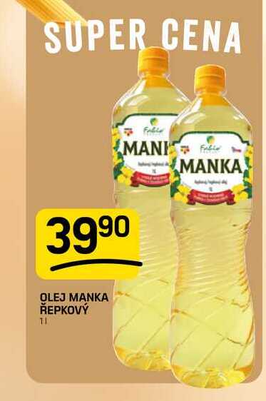 OLEJ MANKA ŘEPKOVÝ 1l