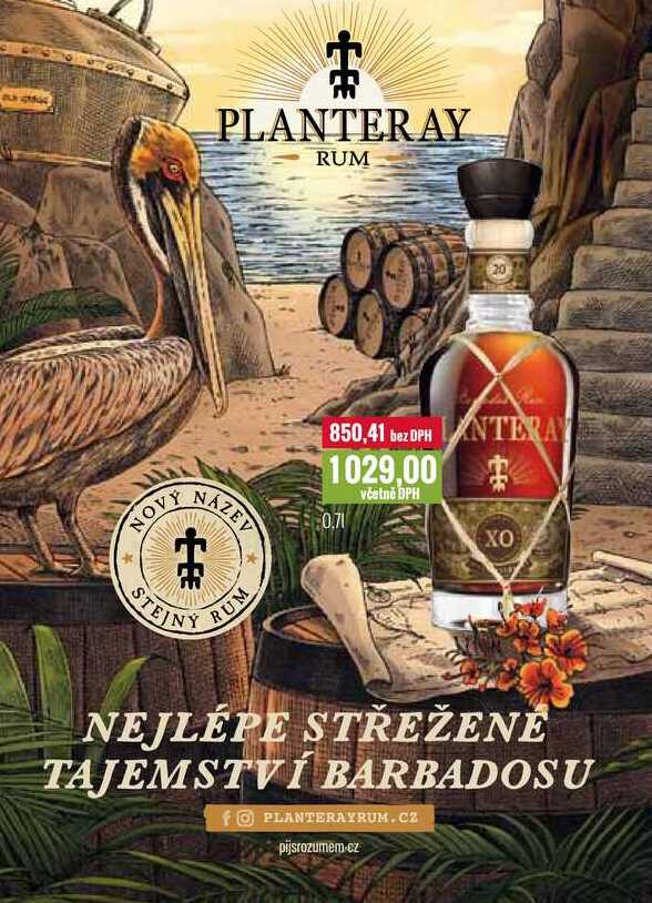 PLANTERAY RUM XO 0,7l