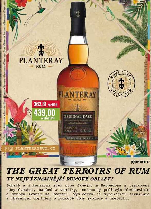 PLANTERAY RUM ORIGINAL DARK 0.7l