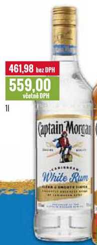 Captain Morgan White Rum 1l