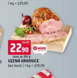 UZENÁ KRKOVICE bez kosti 100g