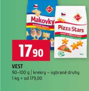 VEST 90-100 g krekry vybrané druhy 
