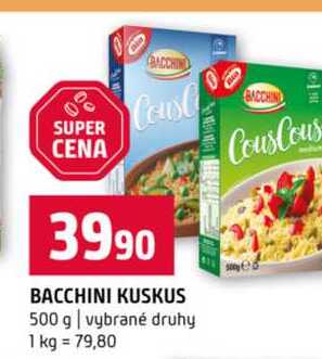 BACCHINI KUSKUS 500 g vybrané druhy 