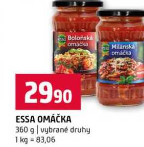 ESSA OMÁČKA 360 g vybrané druhy 