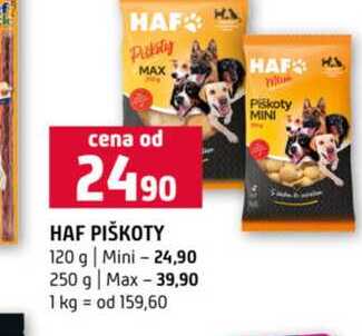 HAF PIŠKOTY 120 g Mini 250 g Max 