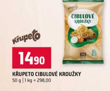 KŘUPETO CIBULOVÉ KROUŽKY 50 g
