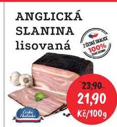ANGLICKÁ SLANINA lisovaná 100g 