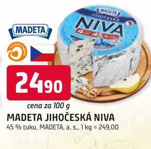 MADETA JIHOČESKÁ NIVA 45% tuku, 100g 