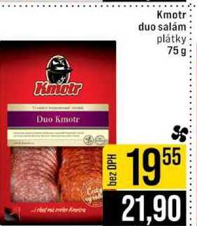 Kmotr duo salám plátky 75g