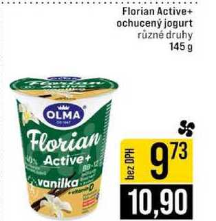 Florian Active+ ochucený jogurt různé druhy 145 g