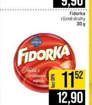 Fidorka různé druhy 30 g