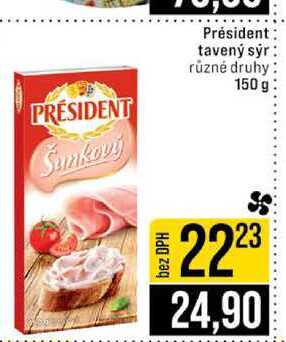 Président tavený sýr různé druhy 150 g