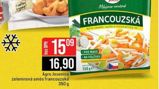 Agro Jesenice zeleninová směs francouzská 350 g 