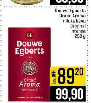 Douwe Egberts Grand Aroma mletá káva Original Intense 250 g