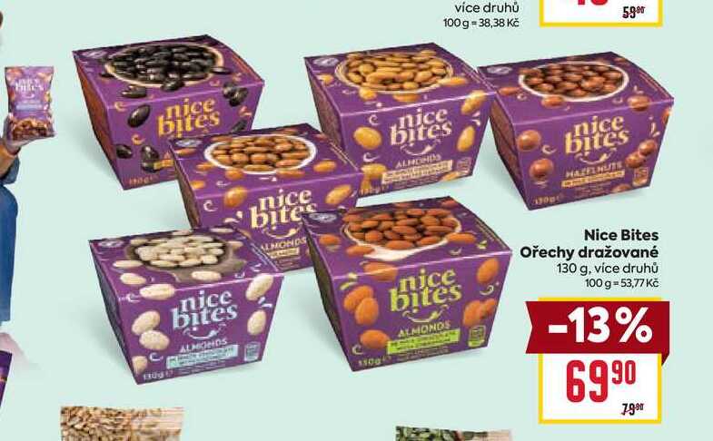 Nice Bites Ořechy dražované 130 g