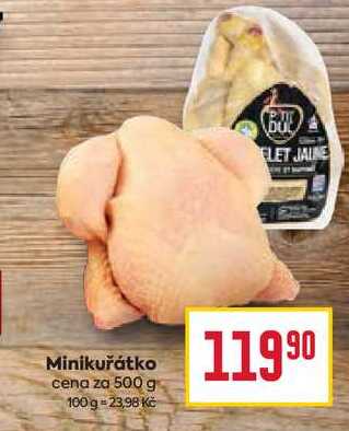 Minikuřátko cena za 500 g 