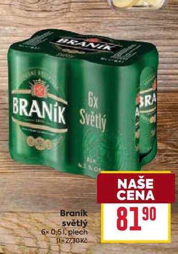 Branik světlý 6x 0,51, plech 