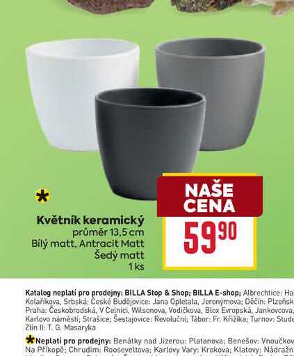 Květník keramický průměr 13,5 cm