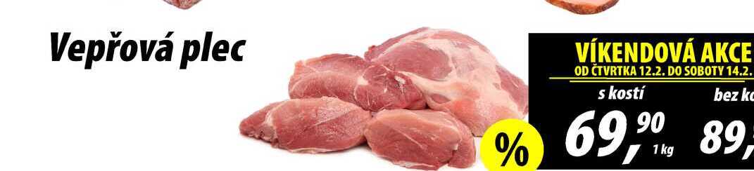 Vepřová plec s kostí, 1 kg