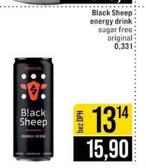Black Sheep energy drink sugar free original 0,33l