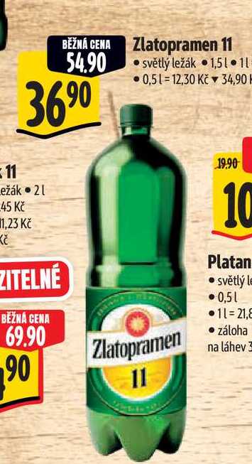  Zlatopramen 11 světlý ležák 1,5 l