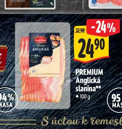  PREMIUM Anglická slanina 100 g