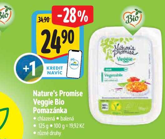  Nature's Promise Veggie Bio Pomazánka 125 g