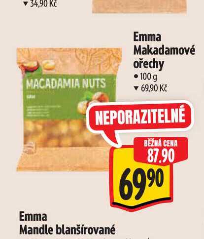  Emma Makadamové ořechy 100 g 