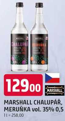MARSHALL CHALUPÁŘ, MERUŇKA vol. 35% 0,5L