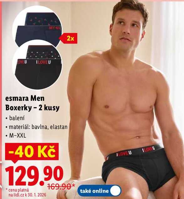 esmara Men Boxerky - 2 kusy 