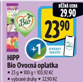 HiPP Bio Ovocná oplatka, 23 g 