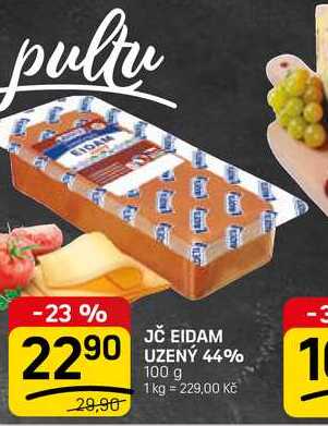 JČ EIDAM UZENÝ 44% 100 g