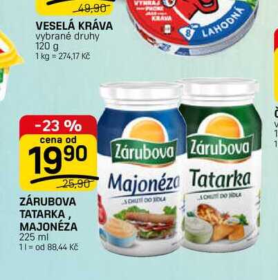 ZÁRUBOVA TATARKA, MAJONÉZA 225 ml 
