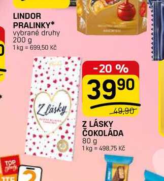 Z LÁSKY ČOKOLÁDA 80 g