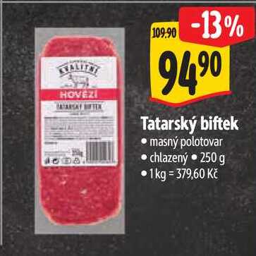 Tatarský biftek, 250 g