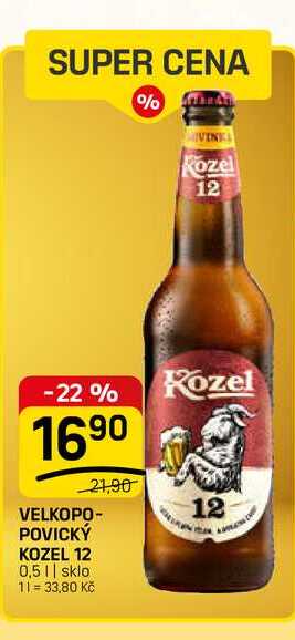 VELKOPOPOVICKÝ KOZEL 12 0,5l