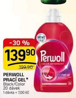 PERWOLL PRACÍ GEL Black/Color 20 dávek