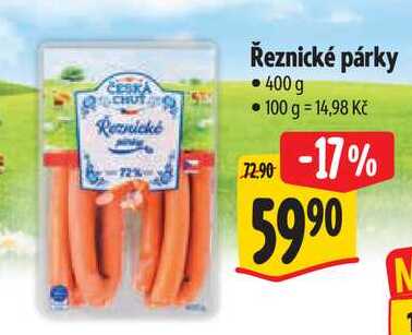 Řeznické párky, 400 g 