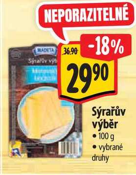 Sýrařův výběr, 100 g