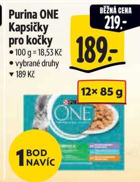 Purina ONE Kapsičky pro kočky, 12x 85 g