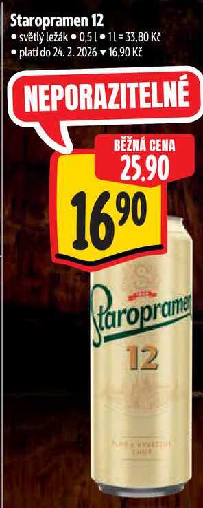 Staropramen 12, 0,5 l