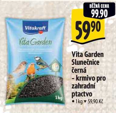 Vita Garden Slunečnice černá - krmivo pro zahradní ptactvo, 1 kg
