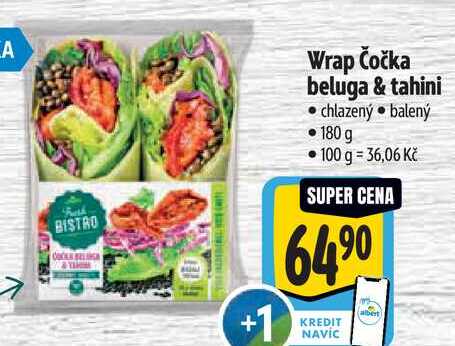 Wrap Čočka beluga & tahini, 180 g