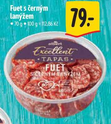 Fuet s černým lanýžem, 70 g
