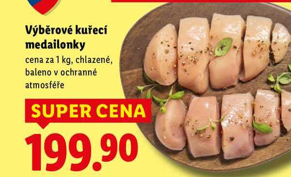 Výběrové kuřecí medailonky, cena za 1 kg