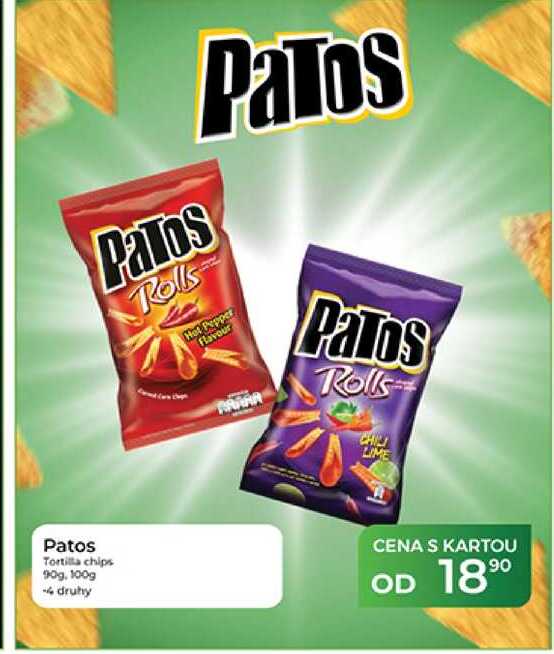 Patos Tortilla chips 90g,100g 