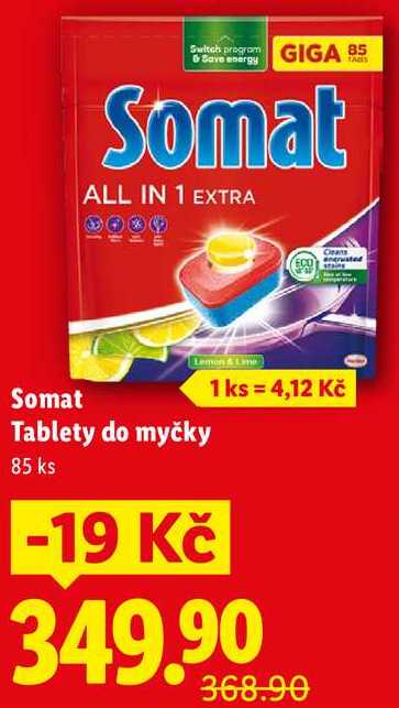 Somat Tablety do myčky, 85 ks  