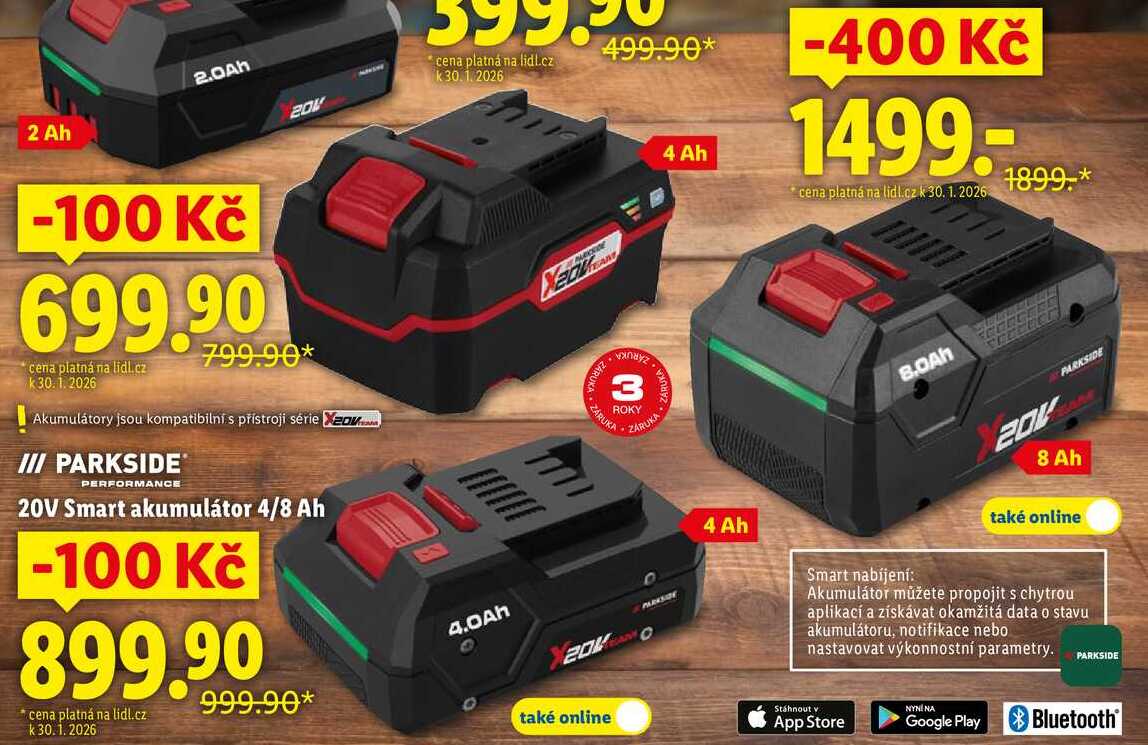 20V Smart akumulátor 4/8 Ah