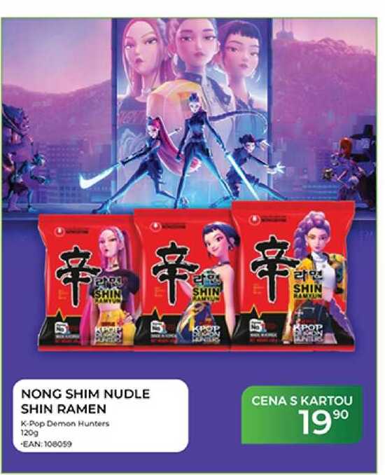 NONG SHIM NUDLE SHIN RAMEN K-Pop Demon Hunters 120g